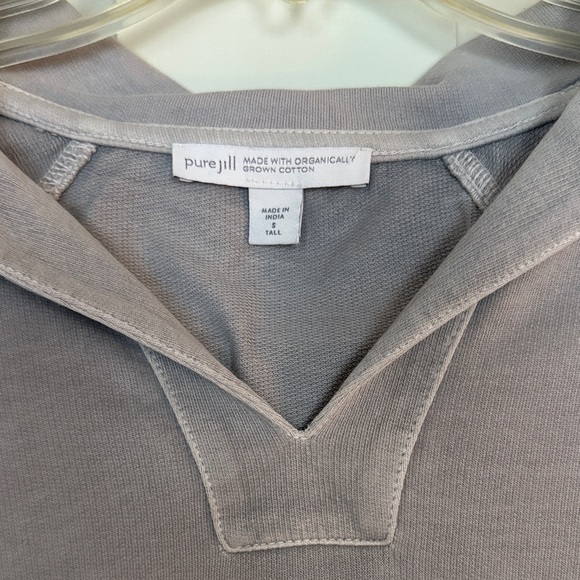 Pure Jill (J Jill) Gray Long Sleeve Hoodie - Picture 2 of 6